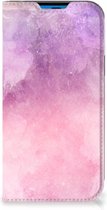 Leuk Telefoonhoesje iPhone 14 Pro Bookcase Cover Pink Purple Paint