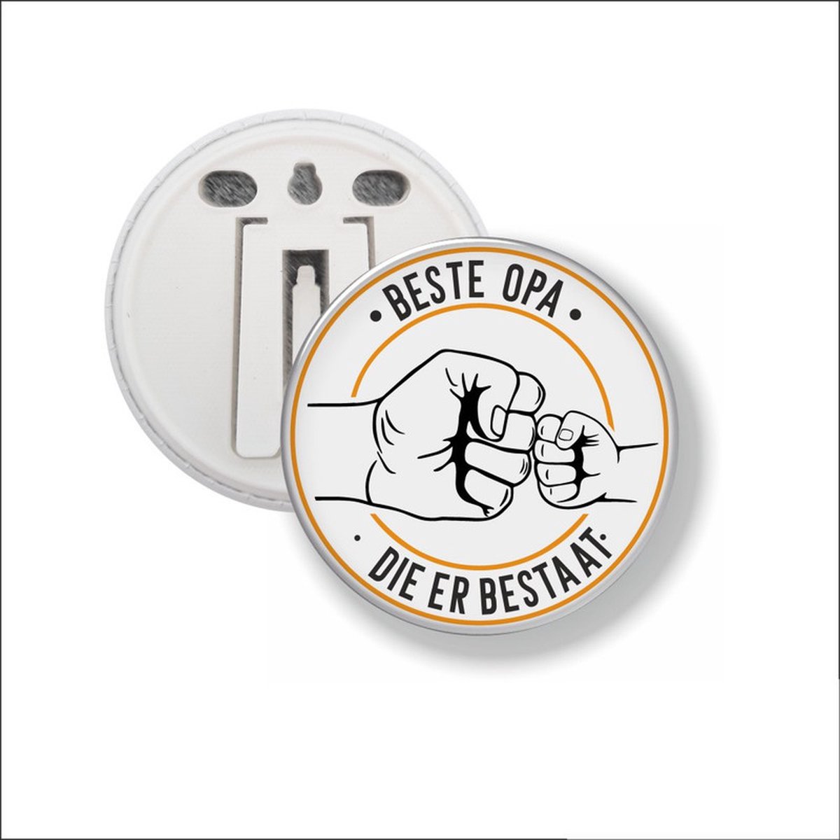 Button Met Clip 58 MM - Beste Opa