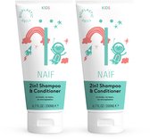 Naïf - 2-in-1 Shampoo & Conditioner Voordeelset - 2x200ml - Kinderen - met Natuurlijke Ingrediënten