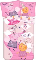 Dekbedovertrek Peppa Pig Magic Castle - 140 x 200 cm + 70 x 90 cm - eenpersoons - 100% katoen