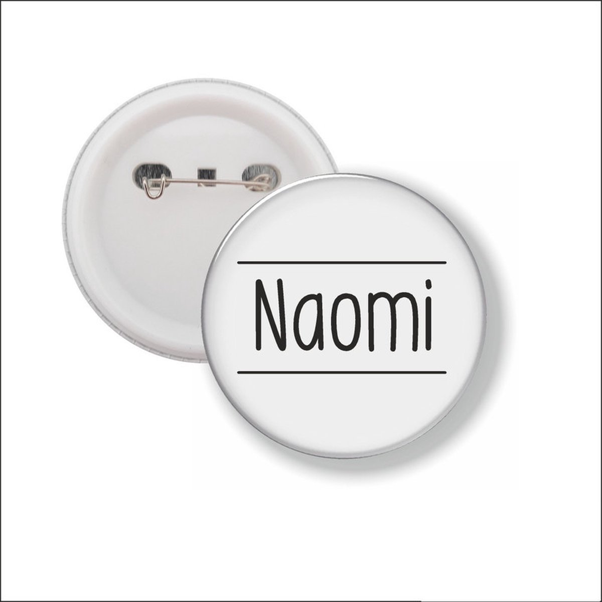 Button Met Speld 58 MM - Naomi