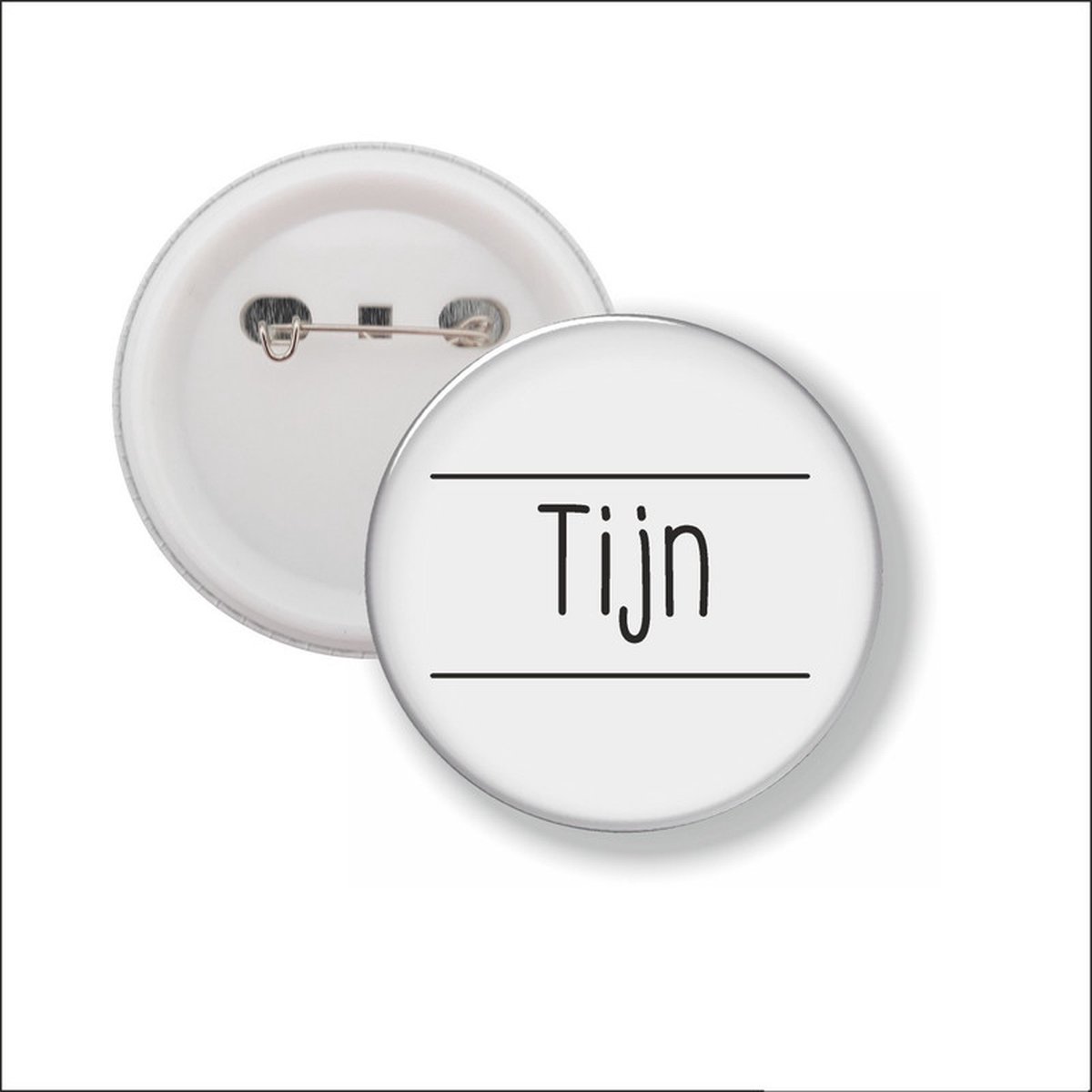 Button Met Speld 58 MM - Tijn