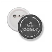 Button Met Speld 58 MM - De Beste Schoonvader