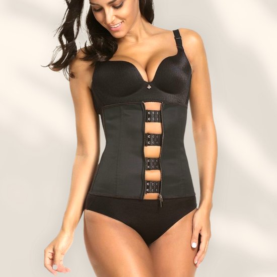 Wow Peach Haak Rits Corset Waist Trainer Body Shaper