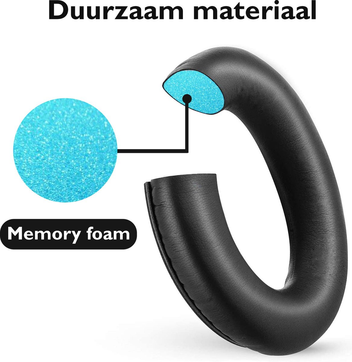 Set Oorkussens voor Bose Koptelefoon met installatie gereedschap - Zwart Blauw - QuietComfort 35 - QC35II - QC35 - QC25 - QC15 - QC2 - Soundtrue - Soundlink Around-Ear II AE2 – foto 3
