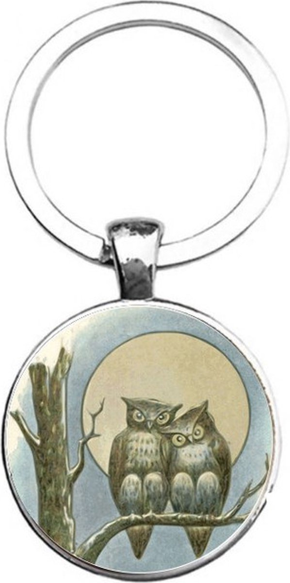 Sleutelhanger Glas - Uilen