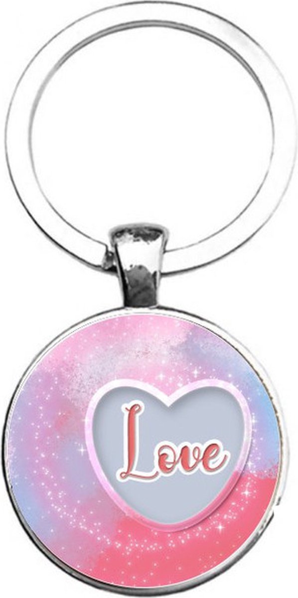 Sleutelhanger Glas - Love