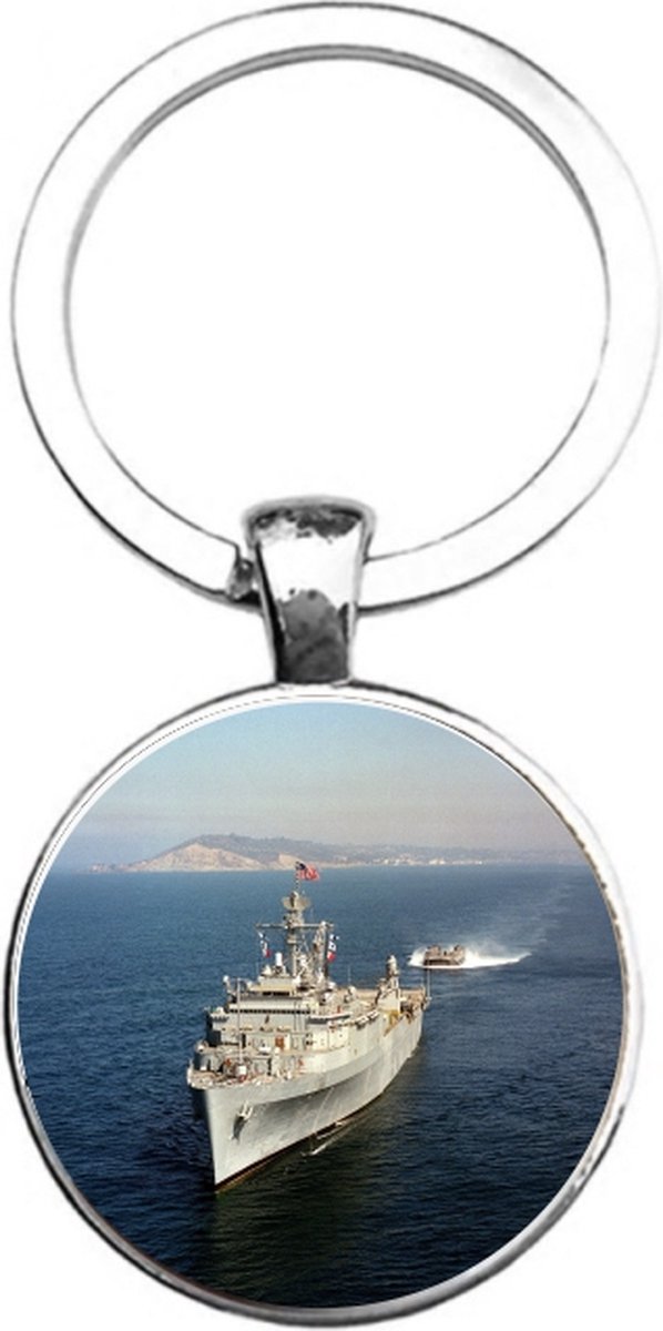Sleutelhanger Glas - Boot