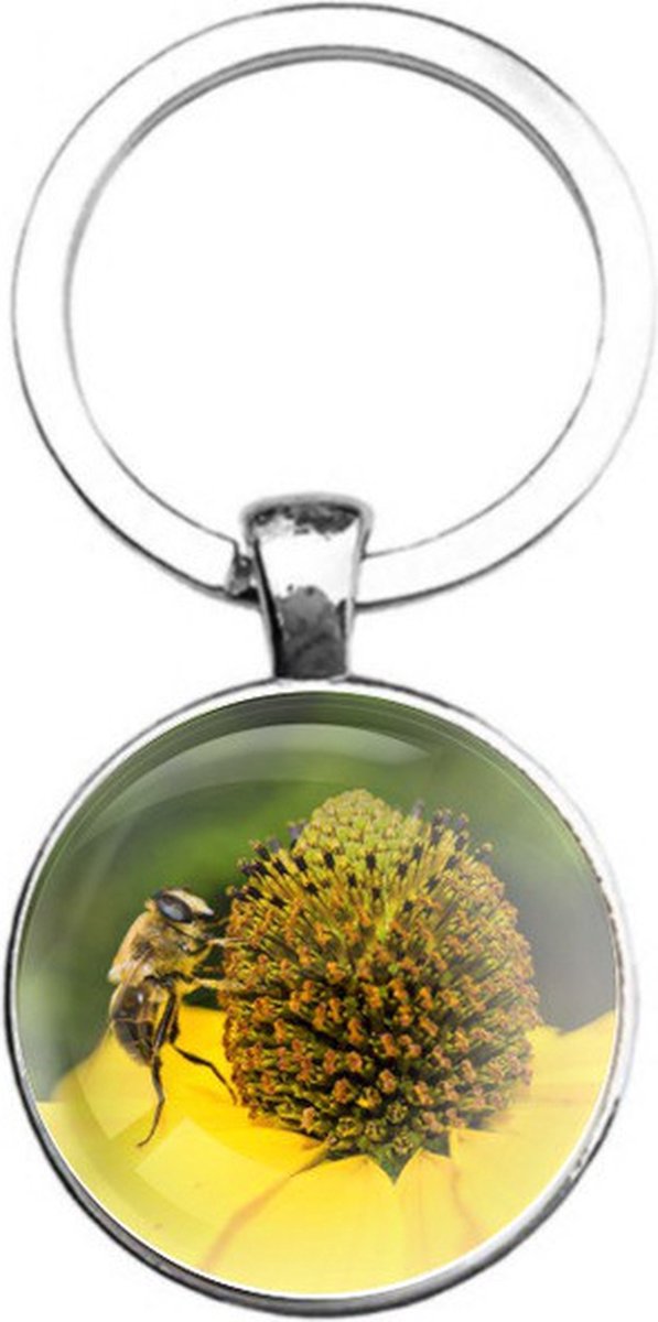 Sleutelhanger Glas - Bij