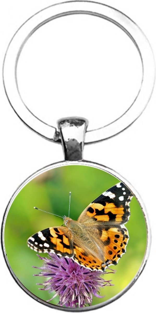 Sleutelhanger Glas - Vlinder