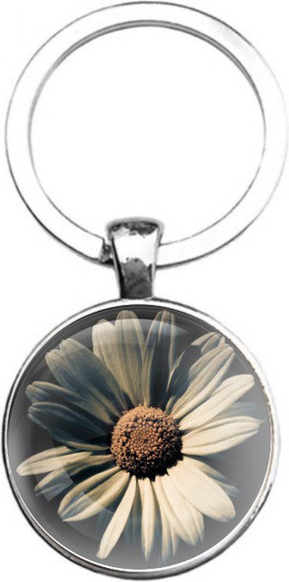 Sleutelhanger Glas - Bloem