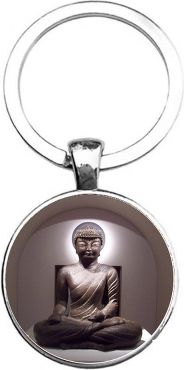 Sleutelhanger Glas - Buddha