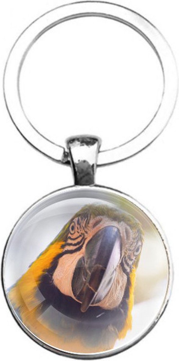 Sleutelhanger Glas - Papegaai