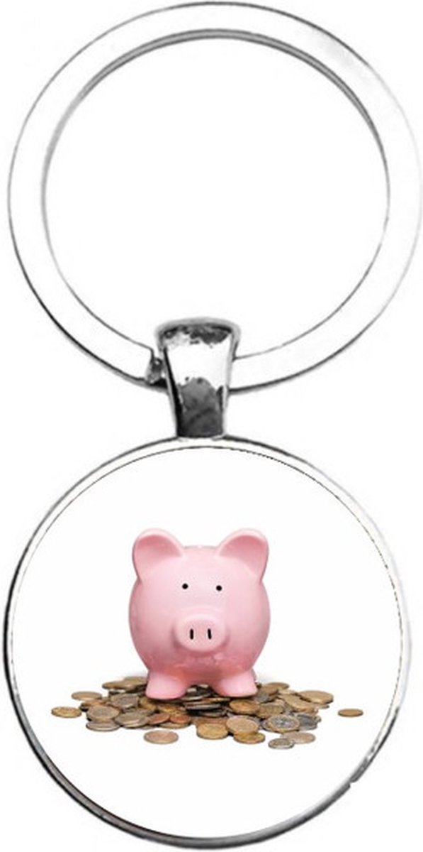 Sleutelhanger Glas - Spaarvarken