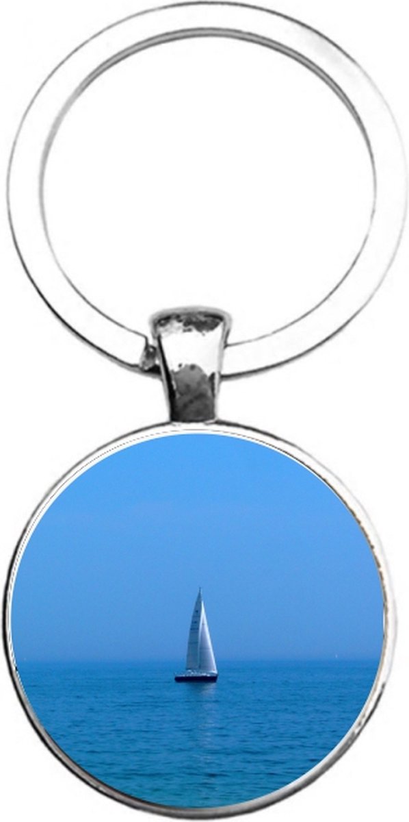 Sleutelhanger Glas - Boot