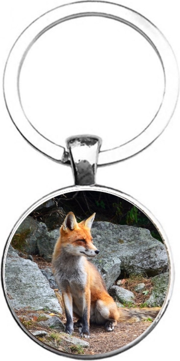Sleutelhanger Glas - Vos