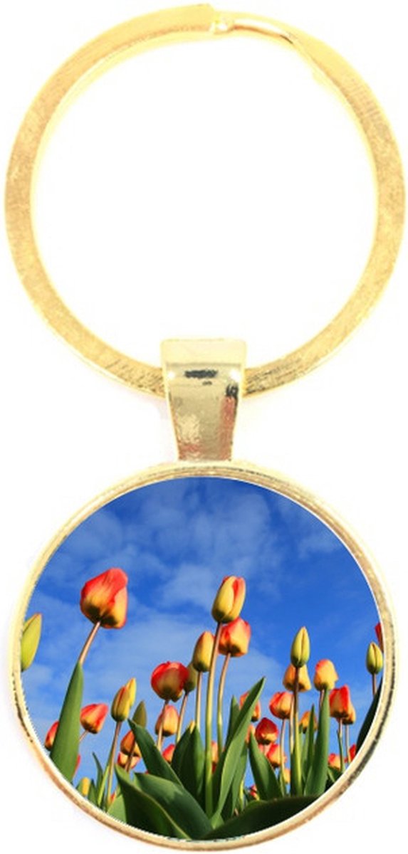 Sleutelhanger Glas - Tulpen