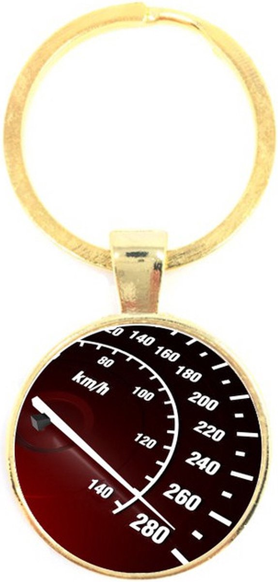 Sleutelhanger Glas - Km Teller
