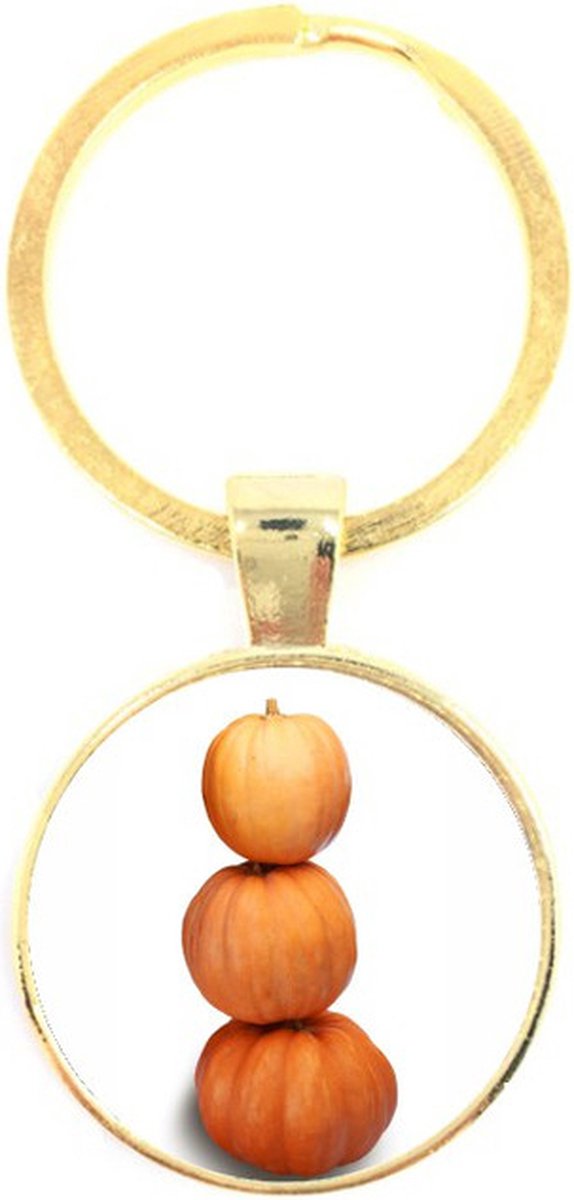 Sleutelhanger Glas - Pompoenen
