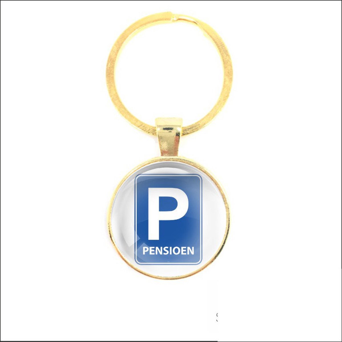 Sleutelhanger Glas - Pensioen