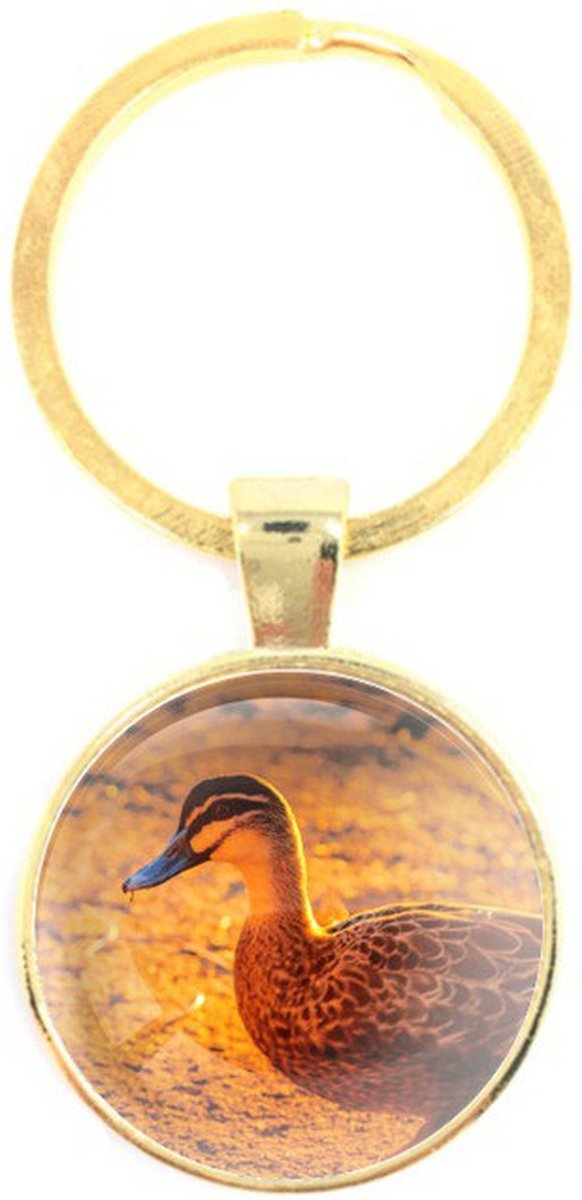 Sleutelhanger Glas - Eend
