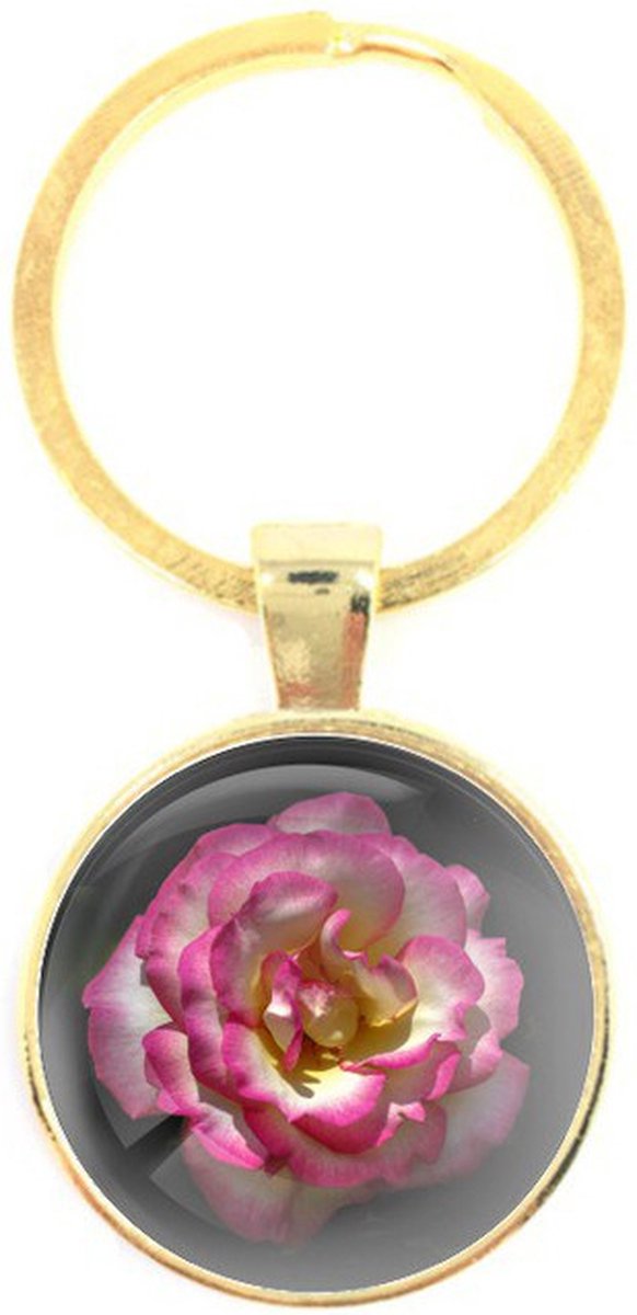 Sleutelhanger Glas - Bloem