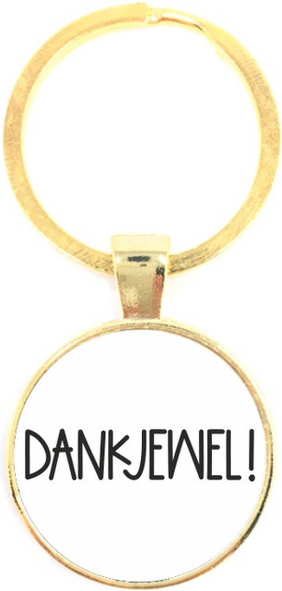 Sleutelhanger Glas - Dankjewel