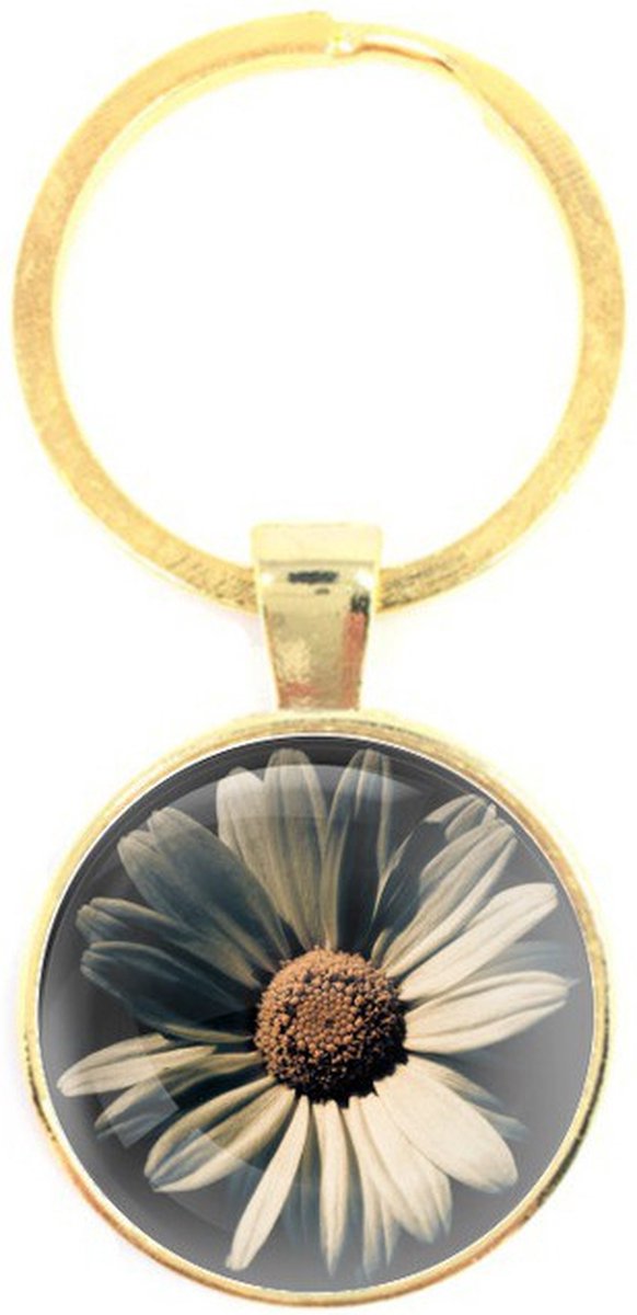 Sleutelhanger Glas - Bloem