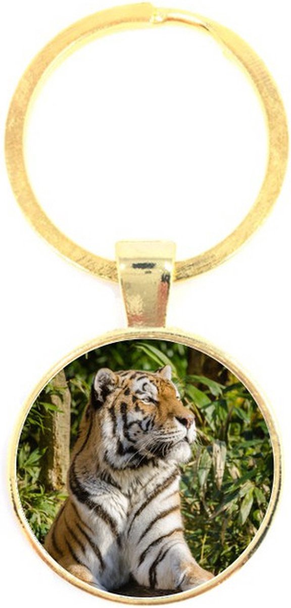 Sleutelhanger Glas - Tijger