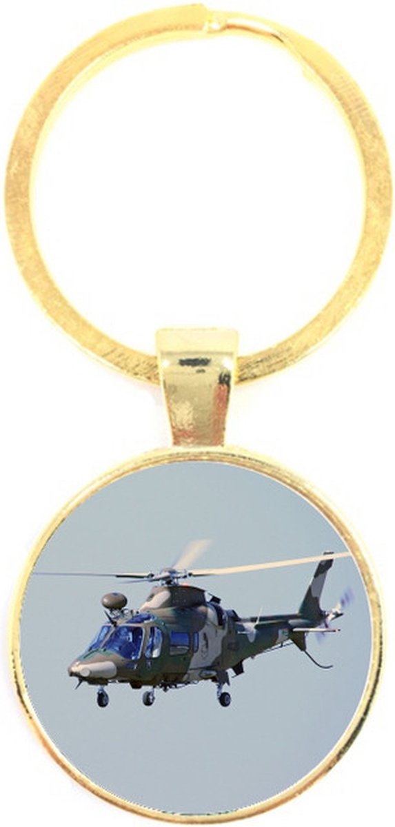 Sleutelhanger Glas - Helicopter