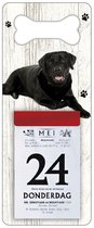 Scheurkalender 2024 Hond: Labrador zwart