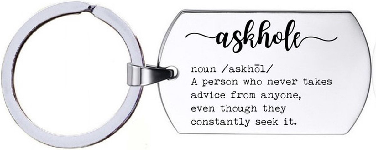 Sleutelhanger RVS - Askhole