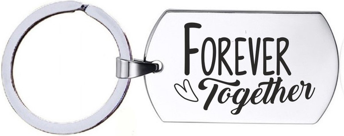 Sleutelhanger RVS - Forever Together