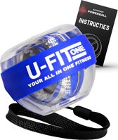 U-Fit One PowerBall met Autostart - Forceball - WristBall - Spinner - Handtrainer - Polstrainer - Stressbal - Blauw