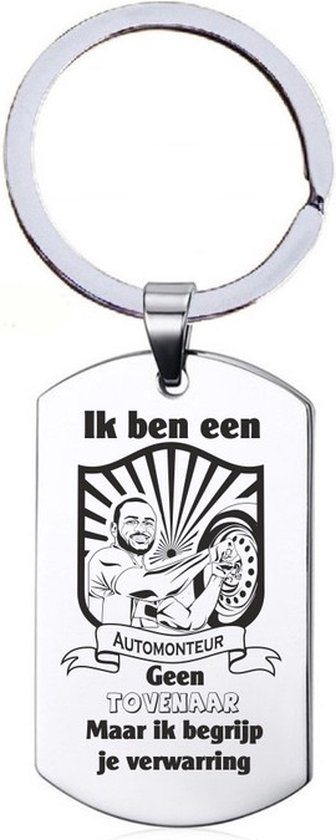 Sleutelhanger RVS Ik Ben Een Directeur
