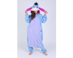 Eeyore Onesie Pak Kostuum Outfit Huispak Jumpsuit Verkleedpak - (Disney) Premium Verkleedkleding - Halloween & Carnaval - SAZAC - Kinderen & Volwassenen - Onesize (155-182 cm)
