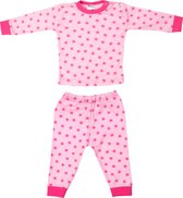 Beeren Bodywear Meisjes Pyjama Stripe Star - Fuchsia - Maat 98/104