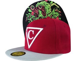 Capiche® Snapback pet Heren - Slimeyes - Unisex - Onesize - Sportcap - Baseball Cap - Mannen - Rood - Cap - Petten - pet dames - petten heren