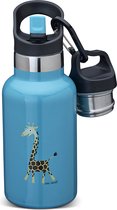 Carl Oscar - TEMPflask - Blauw avec girafe - 350 ml - gourde