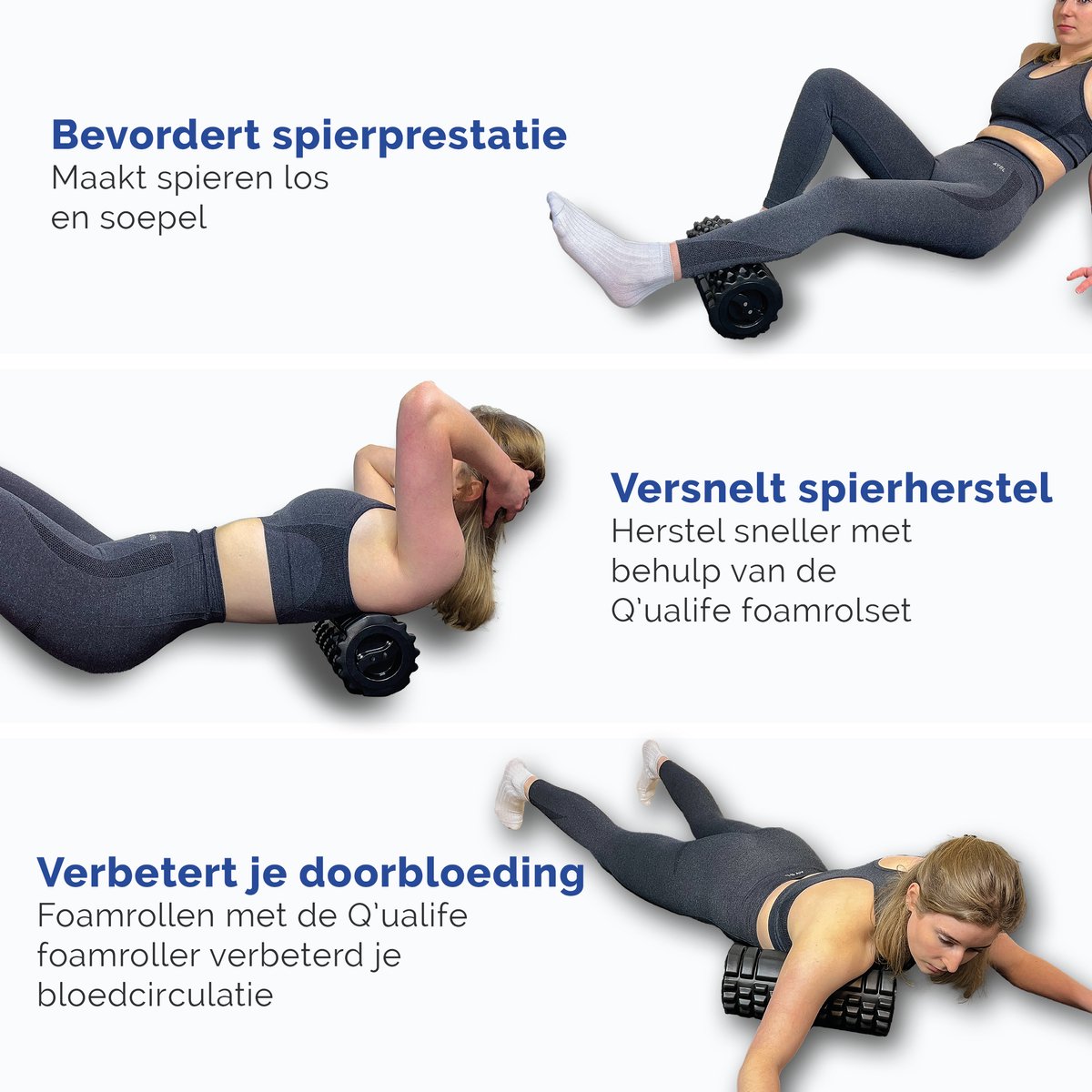Q’ualife Foam Roller - Massage Roller thumbnail 6
