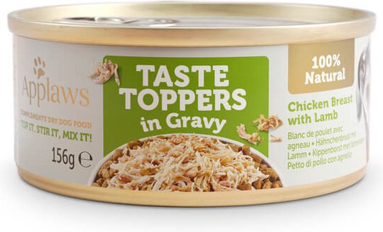 Applaws Hondenvoeding Taste Toppers Kip met lam in jus 156 gr. - per 12 stuks