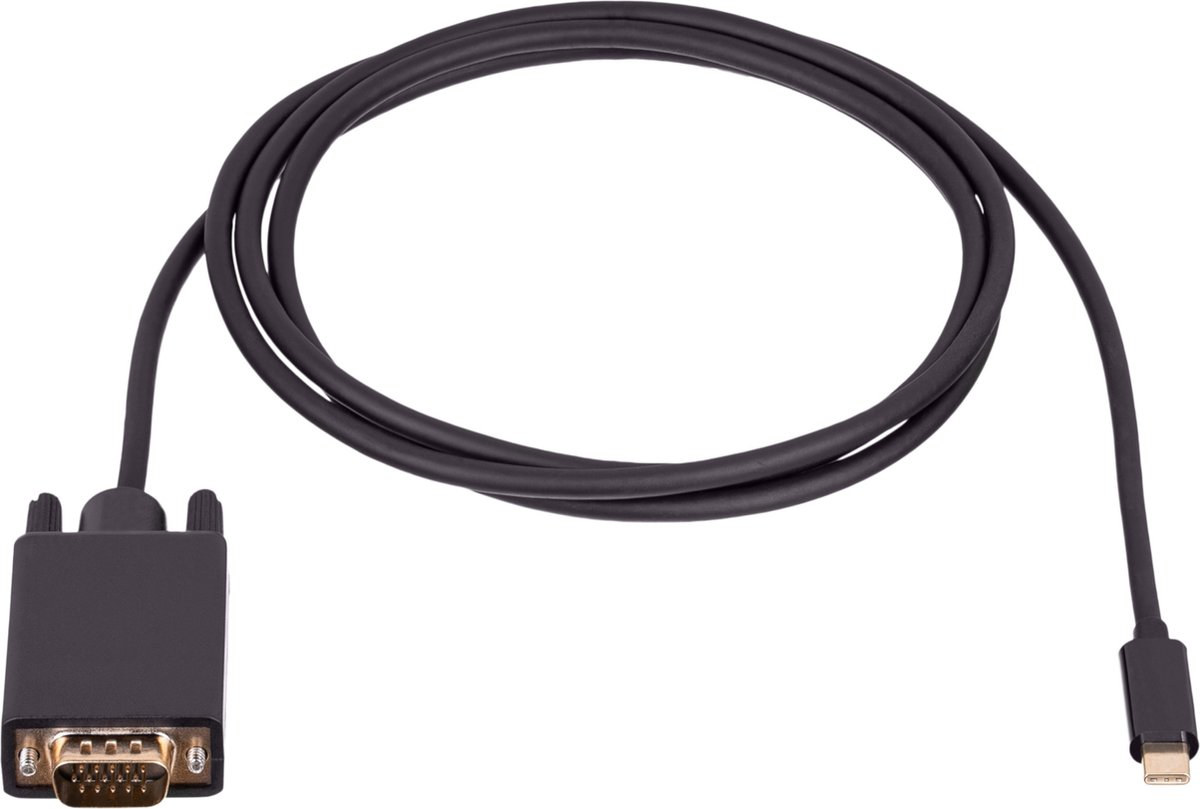 Akyga AK-AV-17 USB-C-kabel Aansluitkabel 1.5 m Zwart