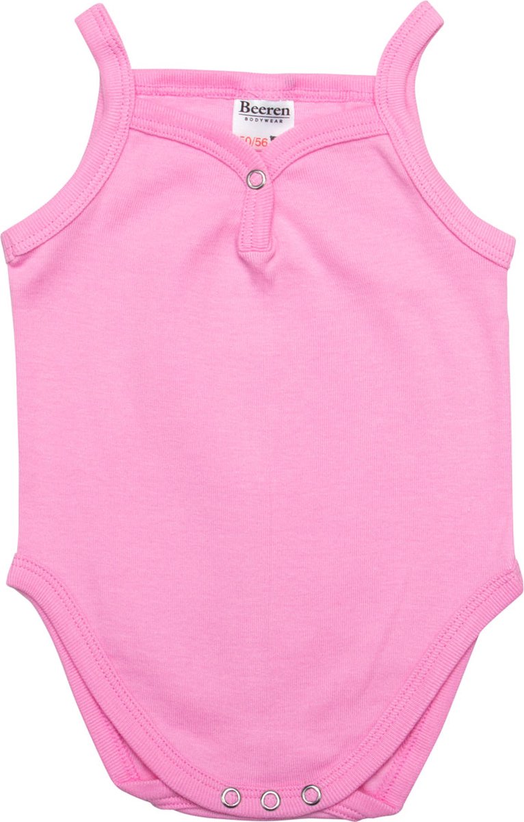 Beeren Bodywear Romper Met Spaghettibandjes - Prisma Pink - Maat 50/56 25-002