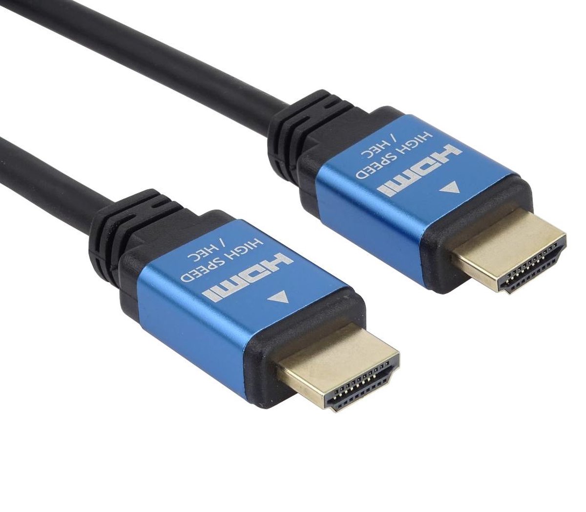 PremiumCord KPHDM2A3 HDMI kabel 3 m HDMI Type A (Standaard) Zwart, Blauw
