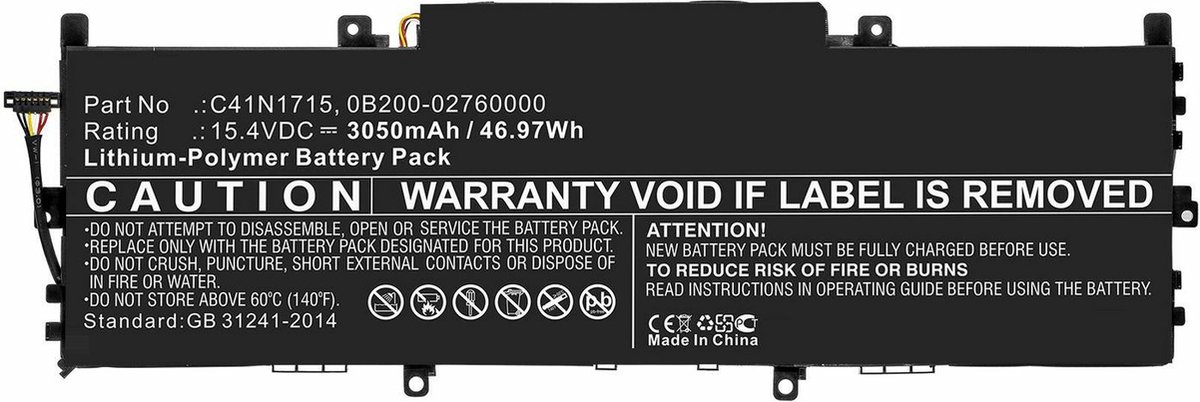 CoreParts MBXAS-BA0252 laptop reserve-onderdeel Batterij/Accu