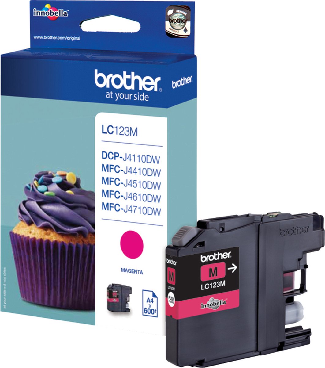 Brother LC-123M - Inktcartridge - Magenta