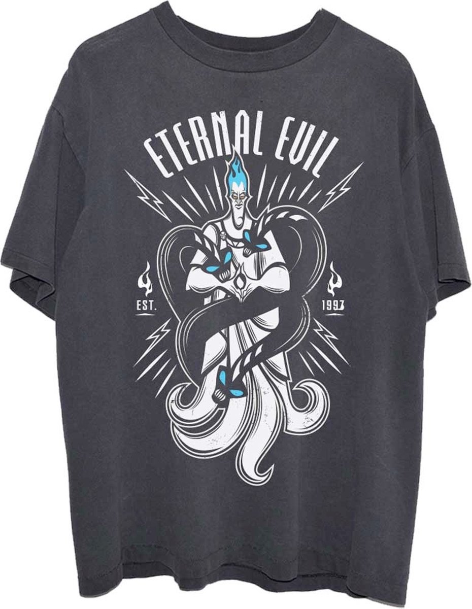 Disney Hercules Unisex Tshirt -L- Hades Eternal Evil Zwart