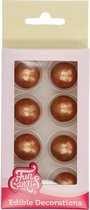 FunCakes Chocolade Balletjes - Chocolade Garnering - Brons Goud Set/8