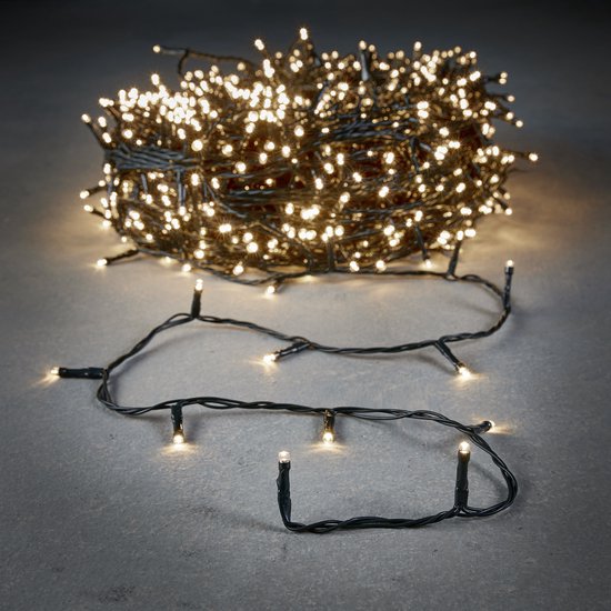 Ollny Guirlande lumineuse extérieure 40 m 400 LED - 8 modes avec
