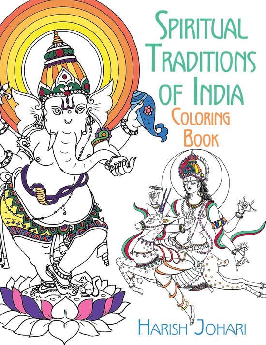 Spiritual Traditions of India Coloring Book - cover